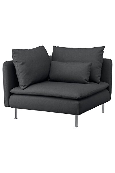 hobiurun Köşe koltuk, fridtuna koyu gri, kolçaksız