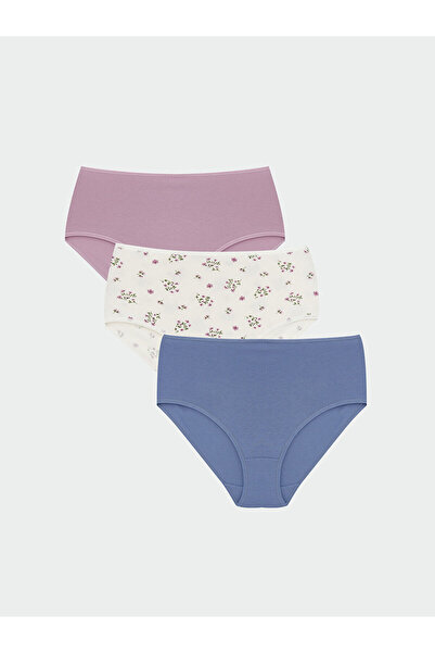 LC Waikiki Chiloți clasici cu flori Vizyon New Season, pachet de 3