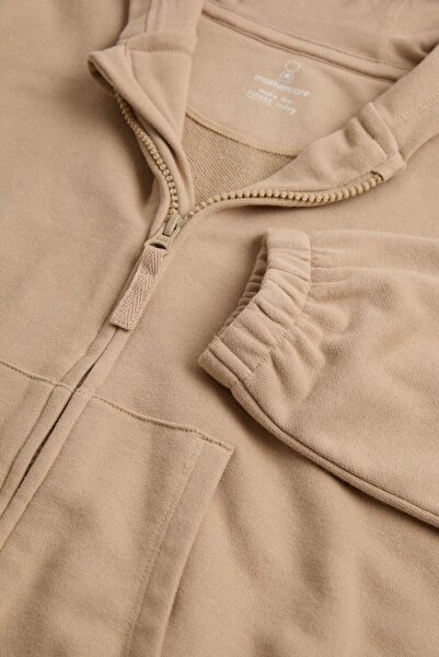 MOTHERCARE Camel Zip-Up Hoodie