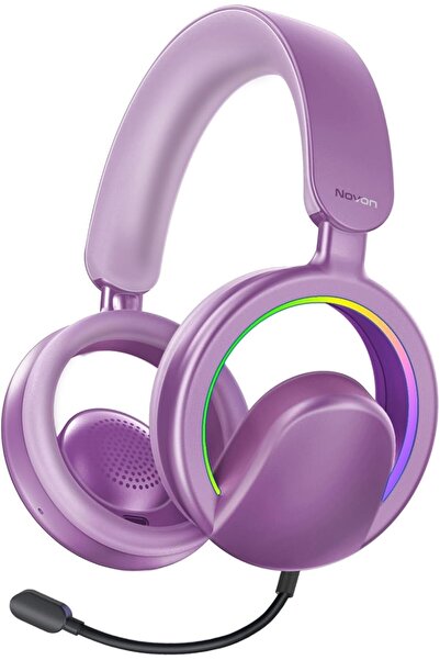 Promate سماعات بلوتوث مفتوحة الأذن مع ميكروفون قابل للفصل، أضواء RGB، مشغلات 40 مم، بطارية 20 ساعة