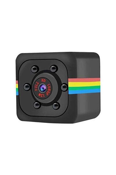 HOZRO Mini Camera Metalica SQ11 PRO HOZRO, Functie Foto-Video, Suporta Memorie SD de 32GB, Iesire AV, Negr