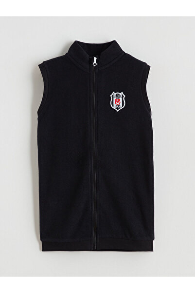 LC Waikiki Визия Нов сезон Яка с принт Поларен флис Момчешка жилетка