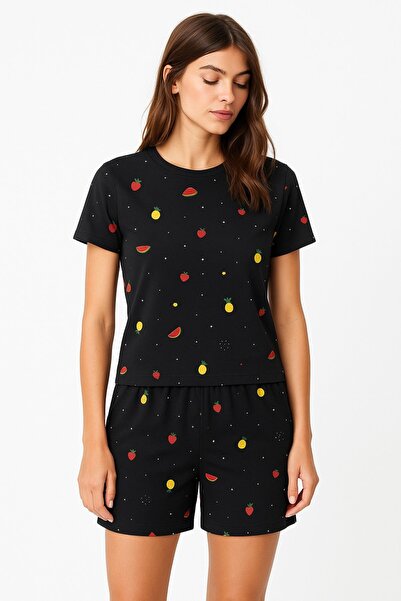 HAKKE Milan Sliced Watermelon Pattern Shorts T-Shirt Bottom Top Set