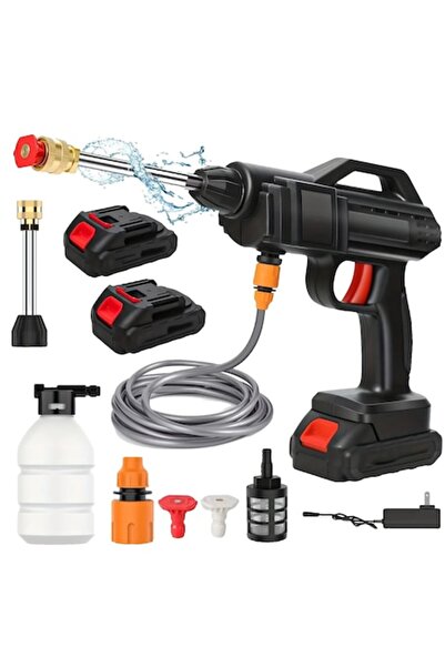 dalimag Pistol de spălat cu presiune fără fir, 600W, 22-30bar, 2 baterii, 12 ...