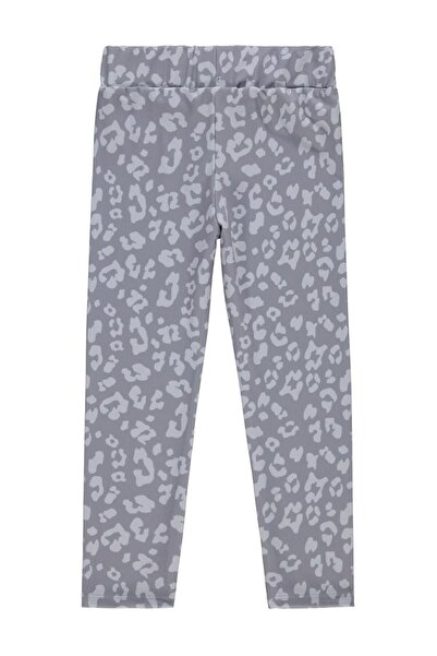 Civil Girls Leopard 10-13 Years Old Leggings - Gray12-13 Years Old