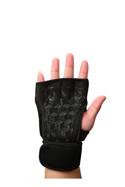 COOYA Weight Lifting Gloves with Built-In Wrist Wraps, Full Palm Protection & Extra Grip. Great for Pull U