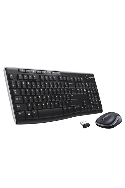 Other Logitech Wireless Combo Mk270, zestaw klawiatura i mysz, RF, QWERTY, czarno-srebrny, 920004508