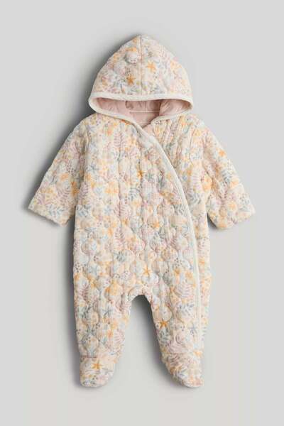 MOTHERCARE Wild Daisy Quilted Pramsuit