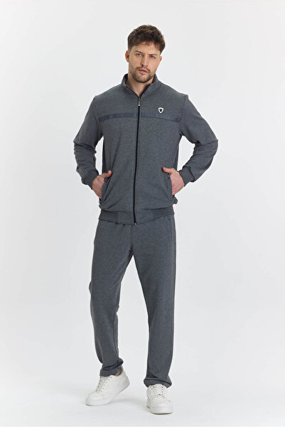 Marco Ferry Men's Cotton Full Zip Tracksuit Set Anthracite M. 201462-A