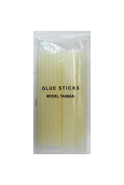 Narpo Universal thermal adhesive, transparent yellowish silicone sticks, diameter 11 mm, 1 kg, 34 pieces, length