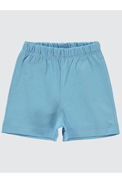 Civil Baby شورت للجنسين بخياطة جانبية من عمر 6 إلى 18 شهرًا - أزرق من عمر 6 إ...