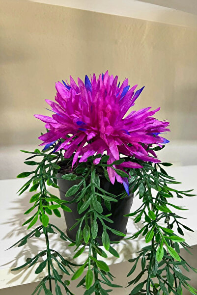 LABURN Yapay Çiçek Sarkıt Yalı Saksı Içerisinde Huajıa Sarkan Bitkisi Güllü