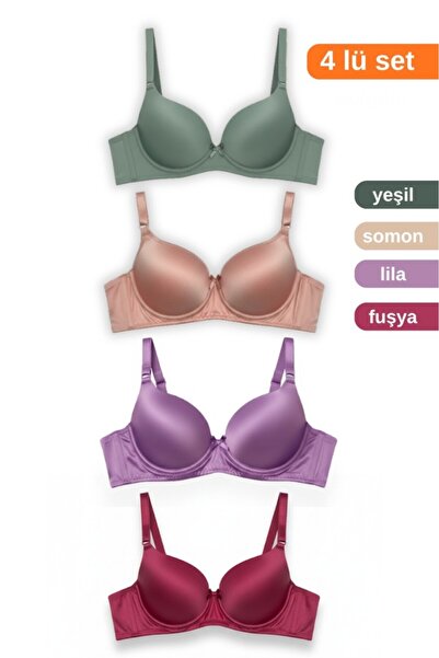 ARMİLLİA DİMODA Women's 4-Pack Unpadded Bra – Comfortable and Stylish Design