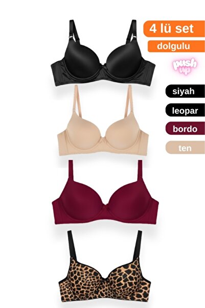 ARMİLLİA DİMODA Women's 4-Piece Padded Support Bra – Comfortable and Stylish ...