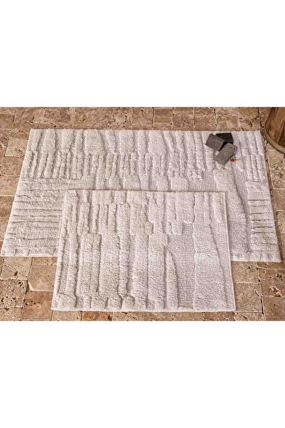 Storish Serra Banyo Paspası 2'li Açık Gri