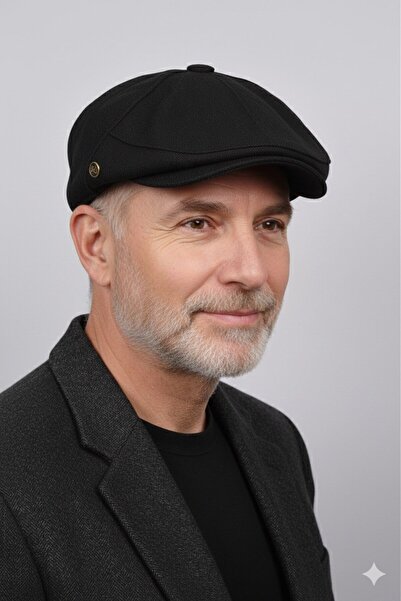 mercantoptan قبعة كلاسيكية بأزرار، قبعة شتوية من قماش بوسا