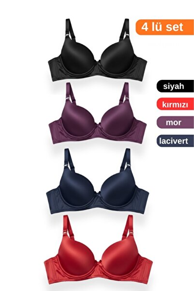 ARMİLLİA DİMODA Women's 4-Pack Unpadded Bra – Comfortable and Stylish Design