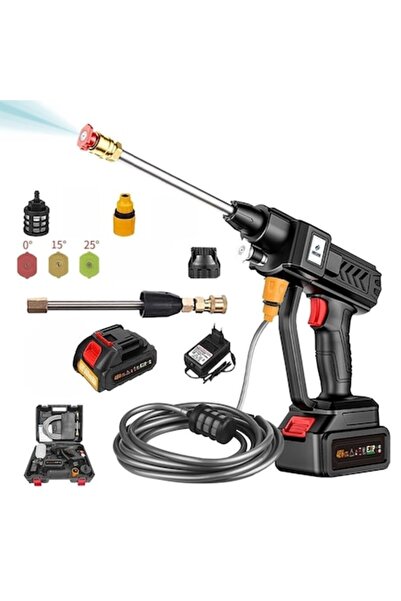 dalimag Mașină de spălat cu înaltă presiune fără fir ADESKE de 24V, set compl...