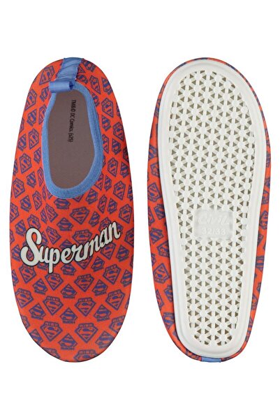 Superman Printed Sole Size 32-36 Sea Shoes - Red 32