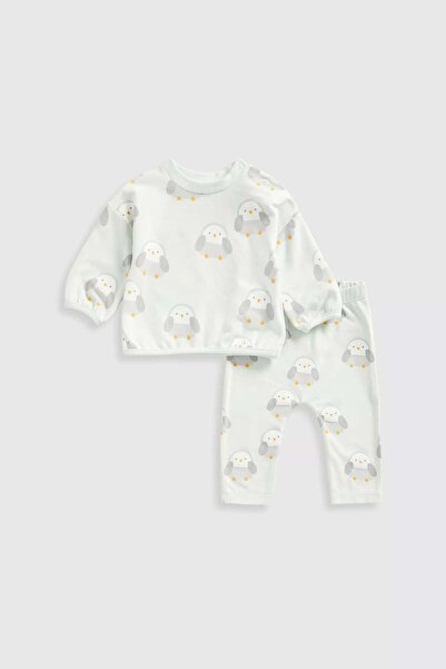 MOTHERCARE بلوزة رياضية مع بنطال ضيق بتصميم البطريق الاحتفالي