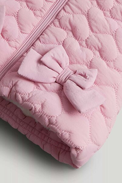 MOTHERCARE Pink Heart Quilted Coat