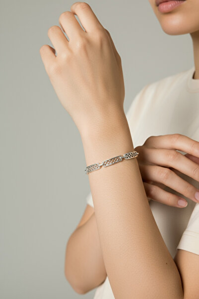 EUROMODA Special Design Silver Plated Chain Bracelet
