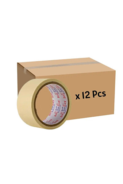 Day To Day Bulk Masking 2 Inch Brown Tape with 20 Yards- 12pcs (Please Note That Delivery Will Be Done Within 2