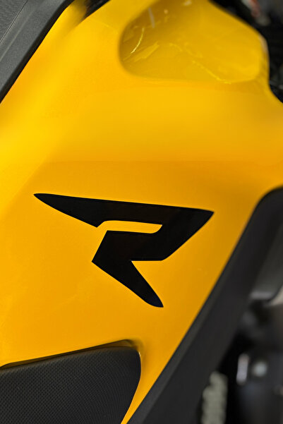 Banxtre Tank and Fender Compatible Black R Logo Sticker Decal for Tvs Raider ...