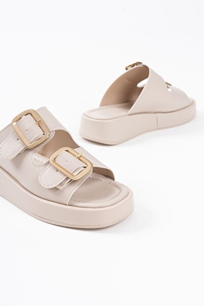 TRENDELLA Nare Beige Skin Slippers