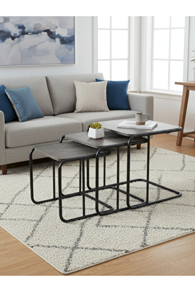 BEC13 3-piece coffee table set with a gradient design