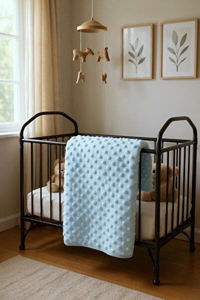 Ercahome tekstil بطانية أطفال من الوي سوفت باللون الأزرق