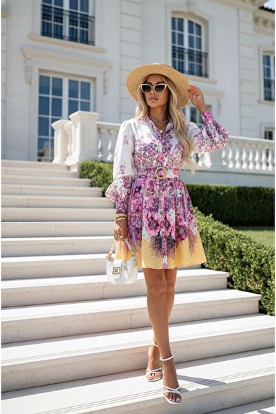 ANBLYs COLLECTION Hakim Yaka Imported Atlas Fabric Women's Dress