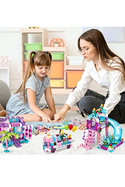 COOYA Girls Building Blocks Toys, 4 Models Randomly Shipped, Princess Building Blocks