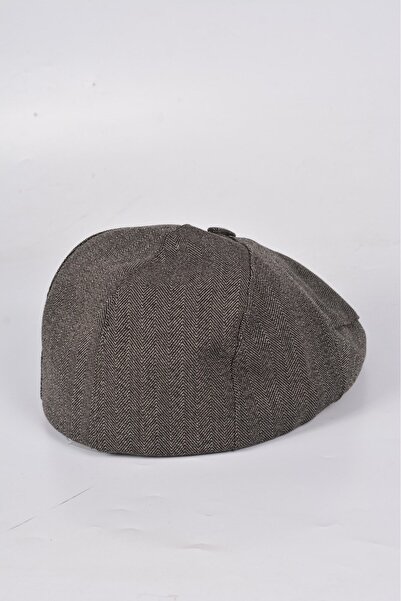 mercantoptan Buttoned Classic Cap Winter Bosa Fabric Hat