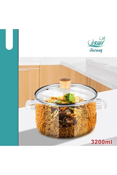 DLC 3.2L Glass Cooking Pot