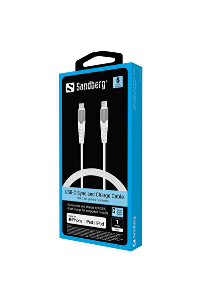 Other Kabel Sandberg USB-C PD-Lightning MFI 1M 136-25
