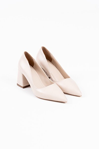 TRENDELLA Valeria Beige Skin Women's Heeled Shoes