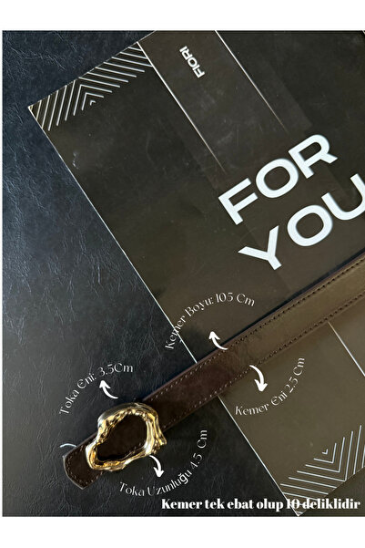 Fiori Design Stick Buckle Thin Women's Belt, Coat Belt, Shirt Belt, Dress Belt