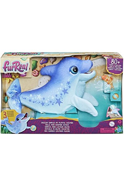 FurReal غمازات مبهرة - دولفيني المرح، أكثر من 80 صوتًا وتفاعلًا، لعبة تفاعلية