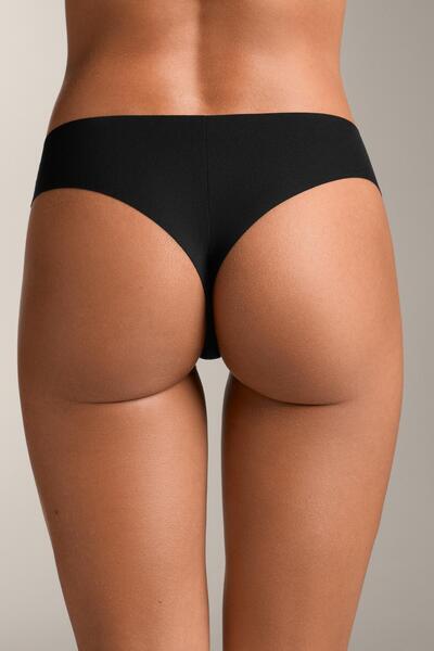 Oysho 3 adet Brezilya modeli cheeky görünmez poliamid karışımlı külot