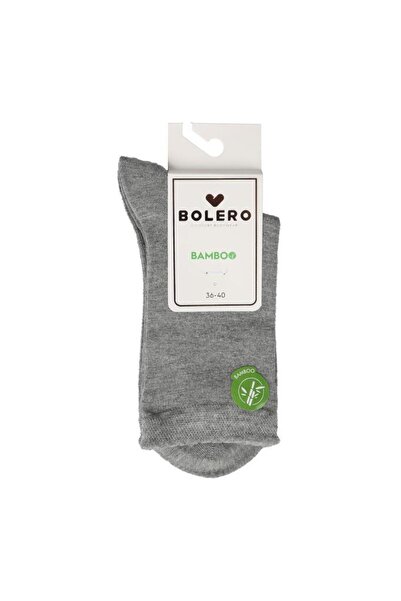 Bolero Women's Premium Stitch-Free Bamboo Socks Gray