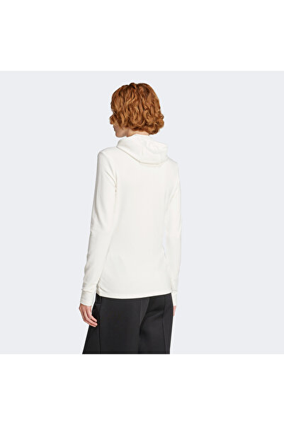 adidas P Essential Hooded Ls Women's White Sweatshirt