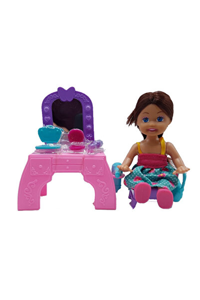 Basmah مجموعة لعب خزانة الدمية الأنيقة