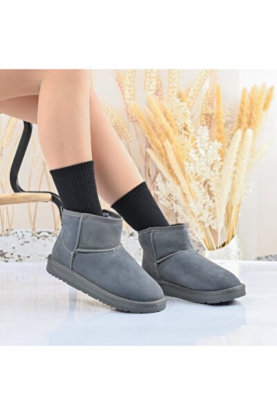 Tmall Women's boots, made of suede leather, CD1049, Grey