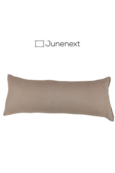 jn junenext Muslin Kumaş Çok Amaçlı Yastık Boyun Bacak Bel Destek Yastığı Fermuarlı 20x50 cm