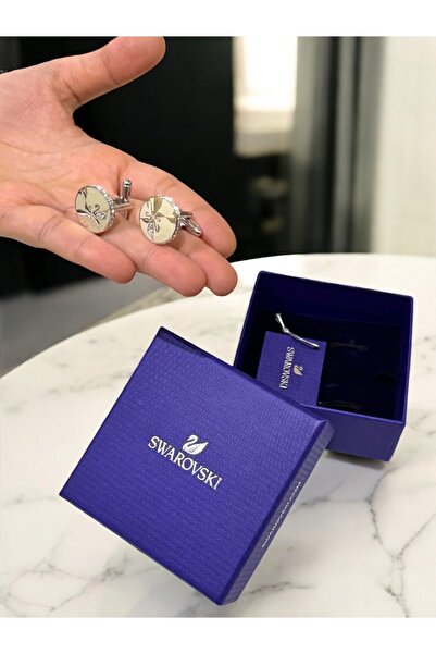 Swarovski A very rare and luxurious men's cufflink from Swarovski's distinguished and venerable collections for lovers of distinction.