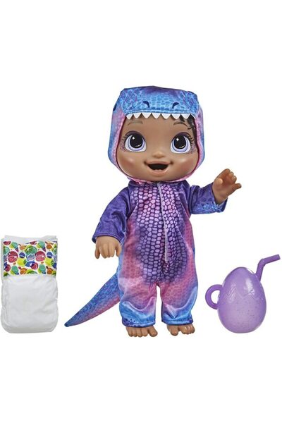 Baby Alive ديناصور كيوتيز تيرانوصور - شعر أسود