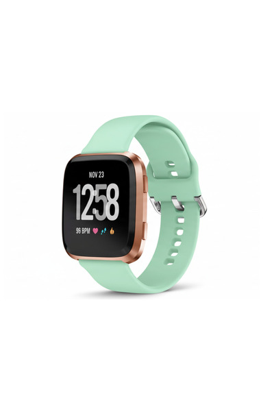 REDz Accessories Smartwatch Strap 22 mm, For Fitbit Versa 1/2/Lite, Silicone, Mint Green - Length S 140-180 mm