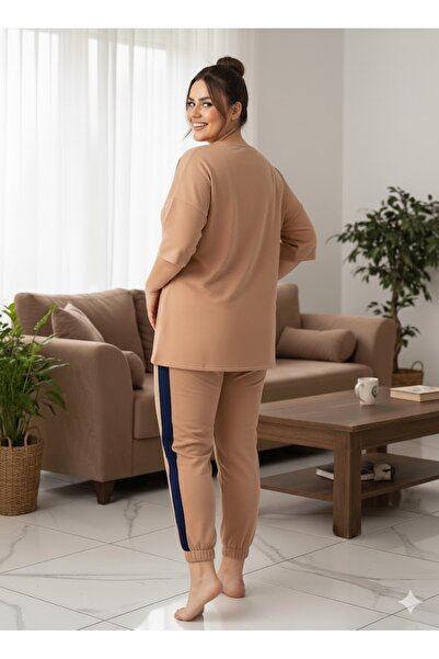 FAMESTEKSTİL Women's plus size tracksuit