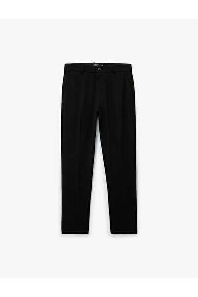 Koton Παντελόνι από ύφασμα μείγματος βισκόζης με λεπτομέρεια εφαρμοστό τσέπες